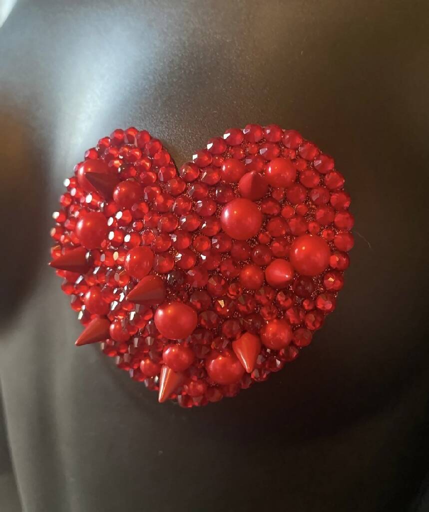 Spiked Heart Pasties