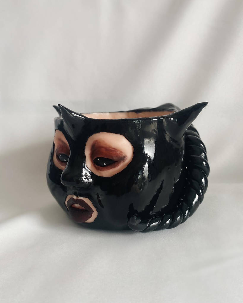 Handmade Latex Mask Plant Pot