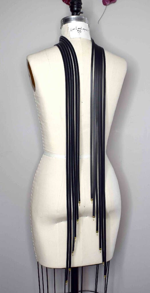 Odile Leather Collar Scarf