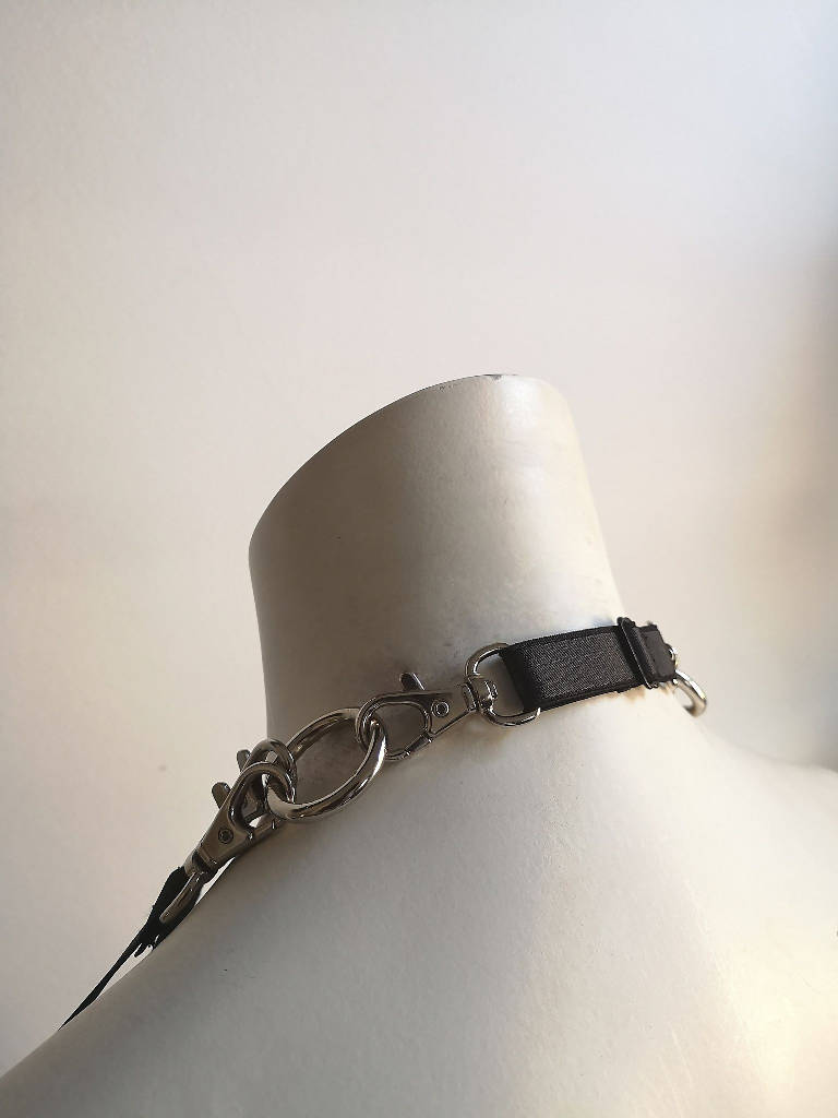 Ritual Drape Chain Chest Harness (Adjustable)