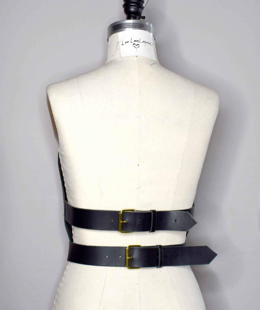 Morgana Leather Stay Bodice Top
