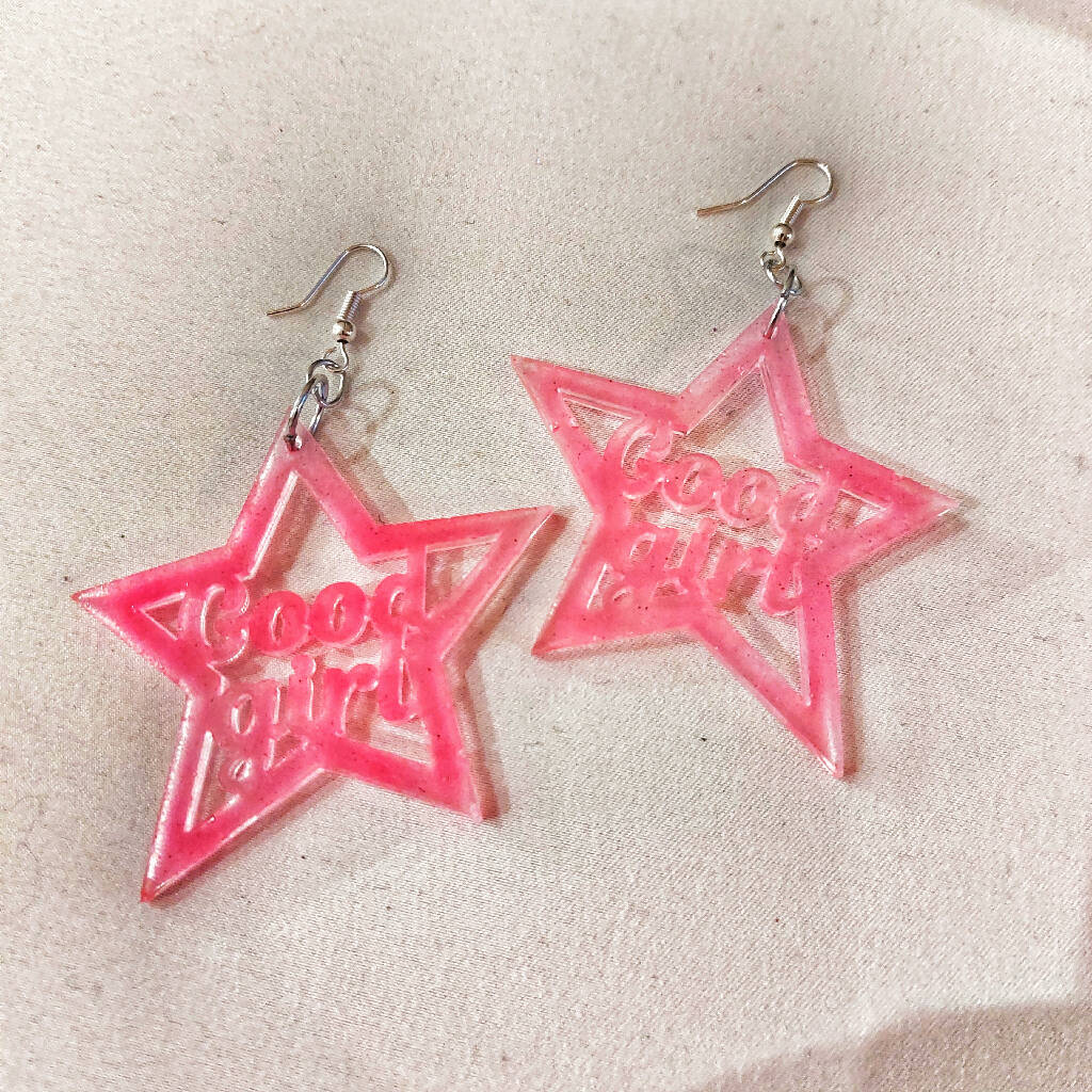 Good Girl Star Cut Out Earrings