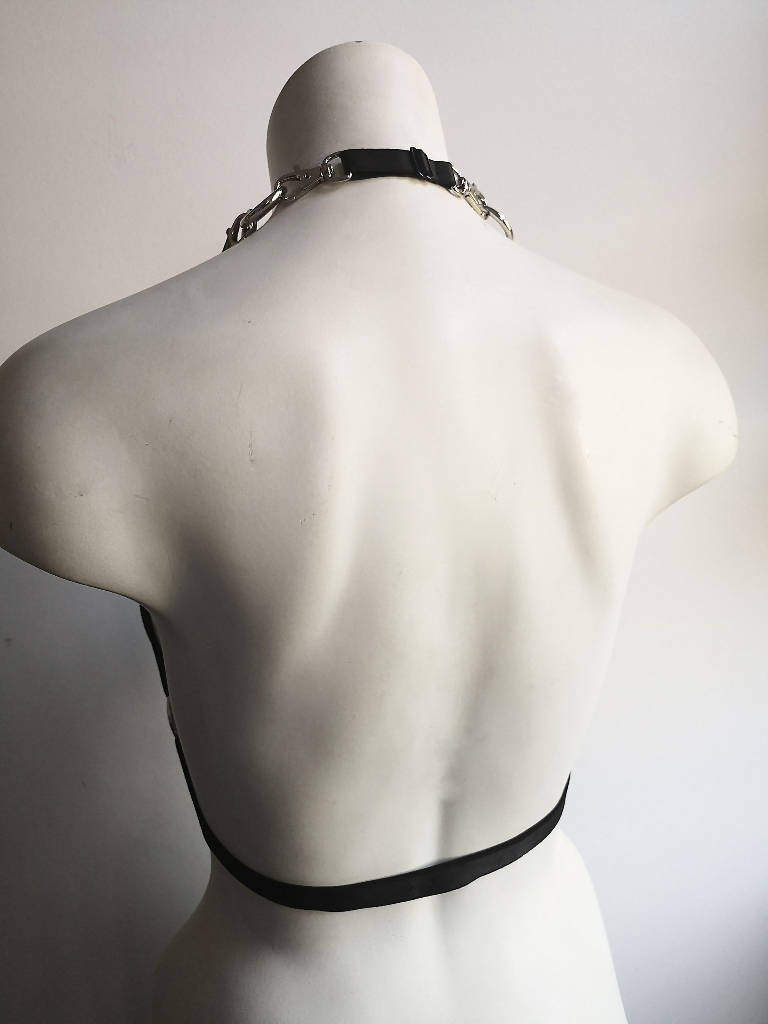 Ritual Drape Chain Chest Harness (Adjustable)