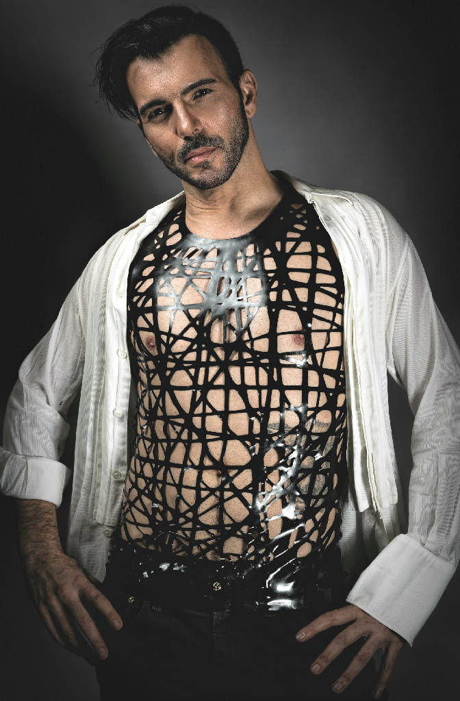 Mesh Latex Vest Top