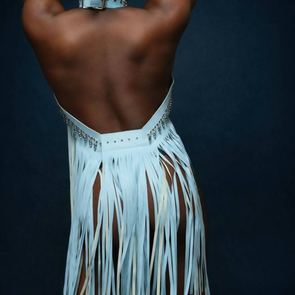 Custom Beaded tassel dress