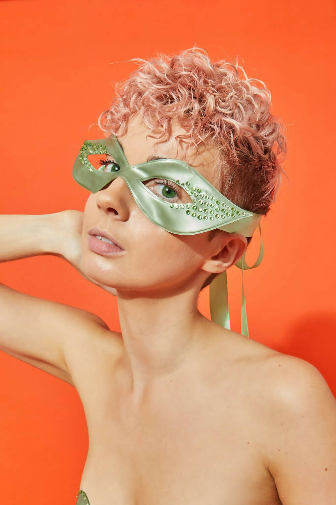 MASQUERADE LATEX EYE MASK ( PICK YOUR COLOUR )