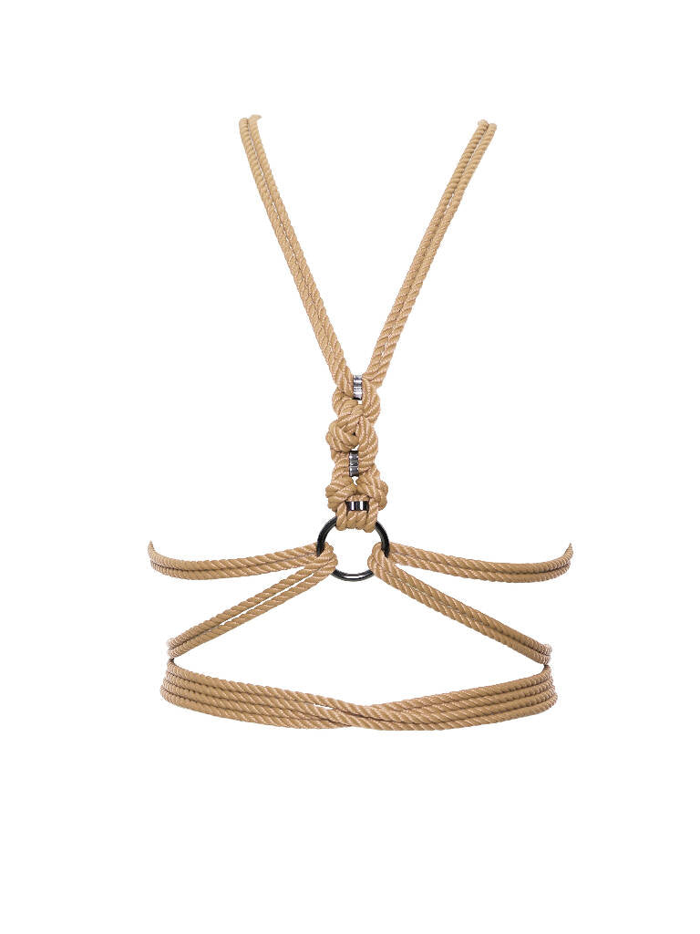 SELF-TIE' TORSO HARNESS *BEIGE*