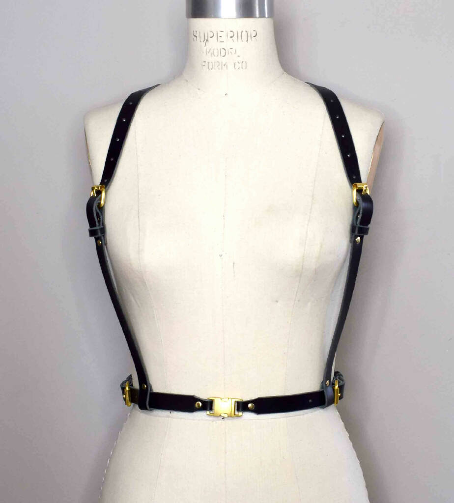 Jay Simple Leather Chest Harness