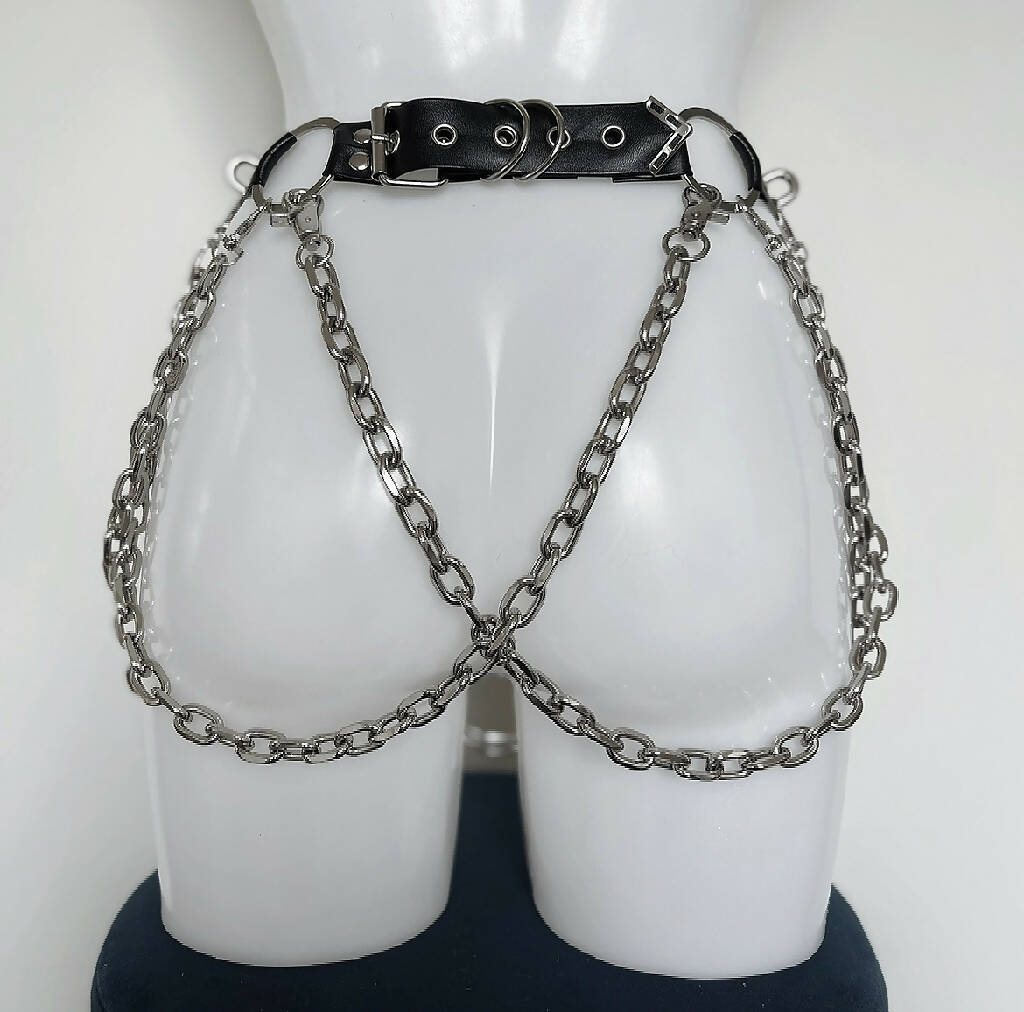 ROX STAR harness, choker and belt set