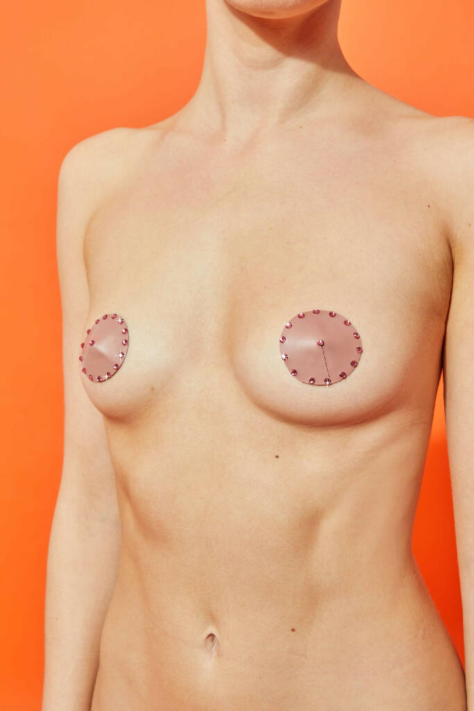 ROUND LATEX NIPPLE PASTIES ( PICK YOUR COLOUR )