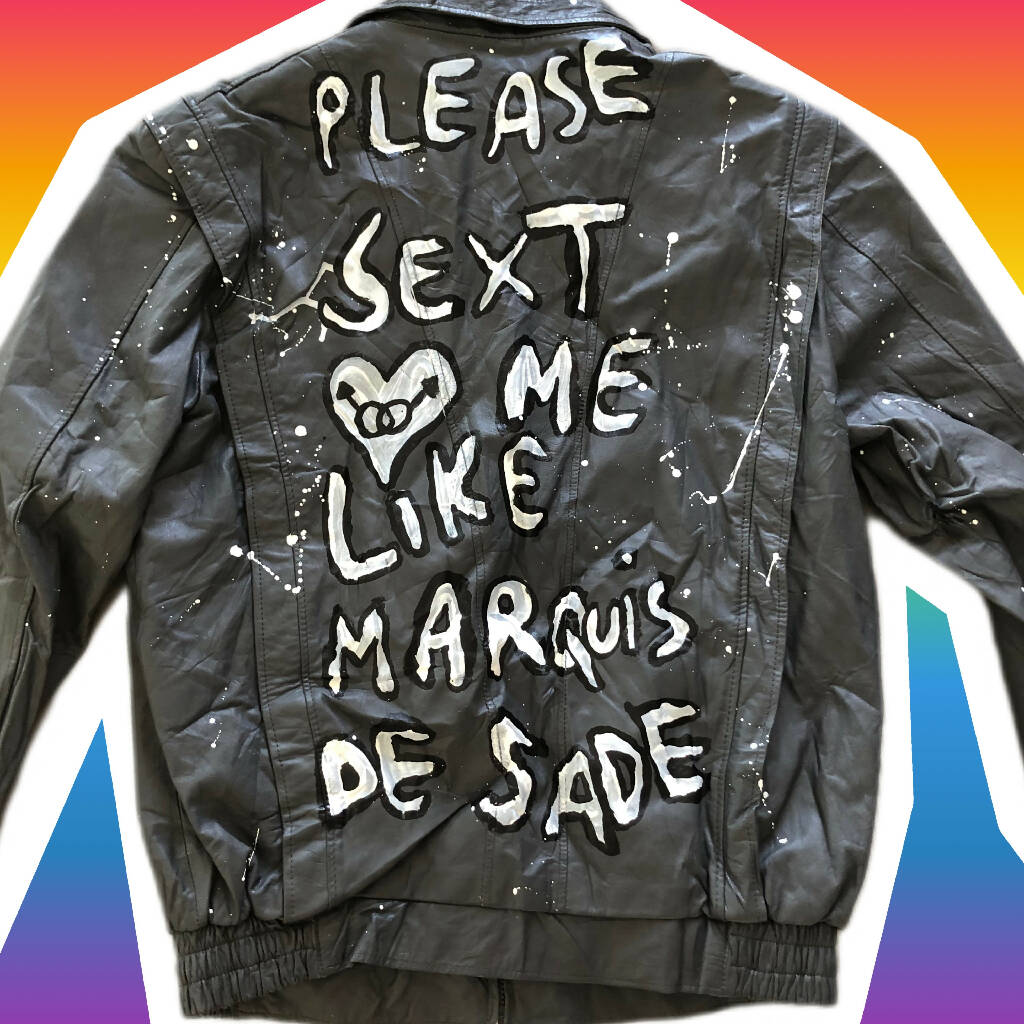 Unique hand-painted jacket 