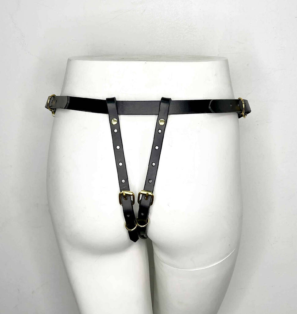 Seraphim Leather Strap On Harness
