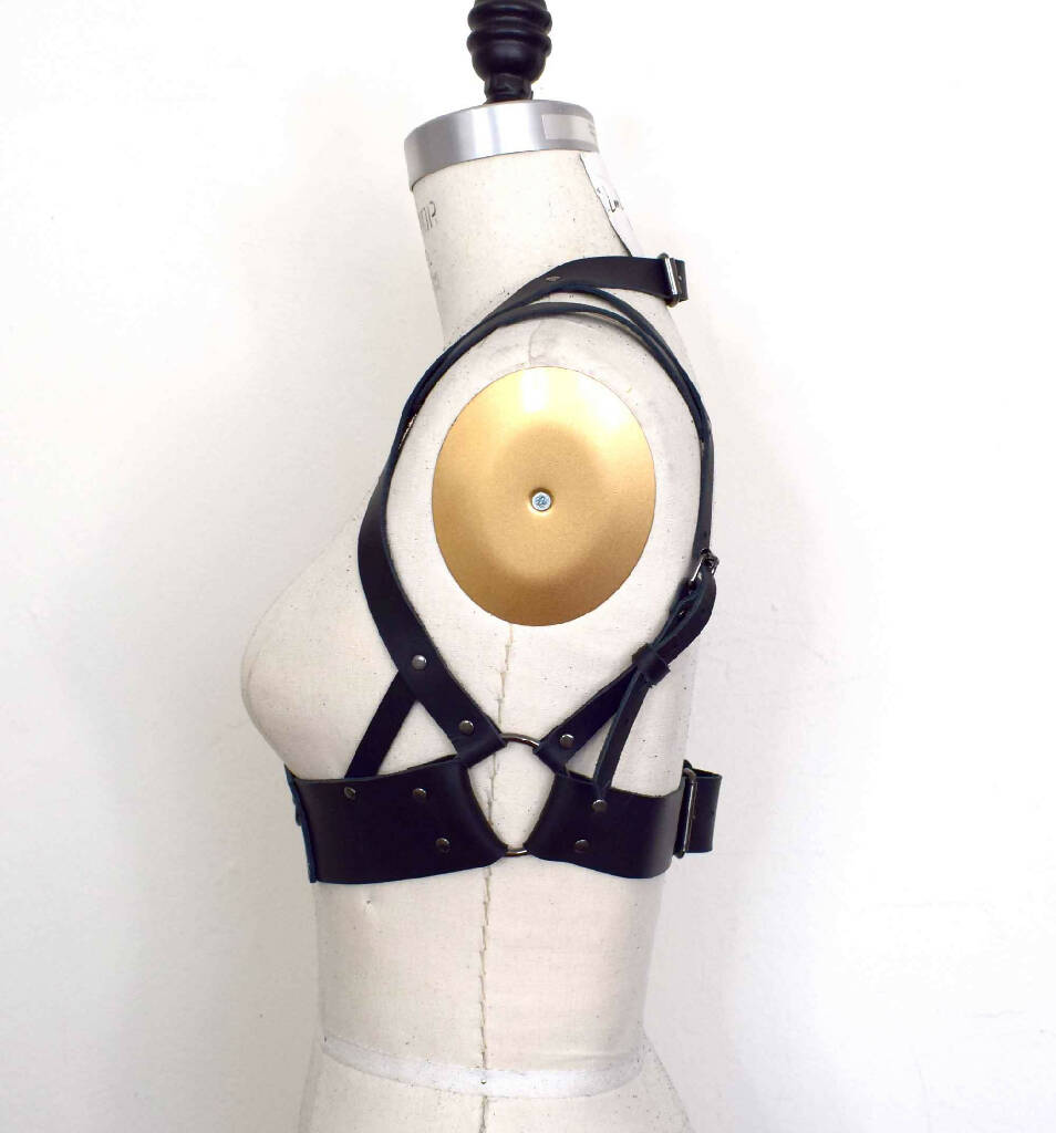 Ostara in Winter Under Bust Leather Bra