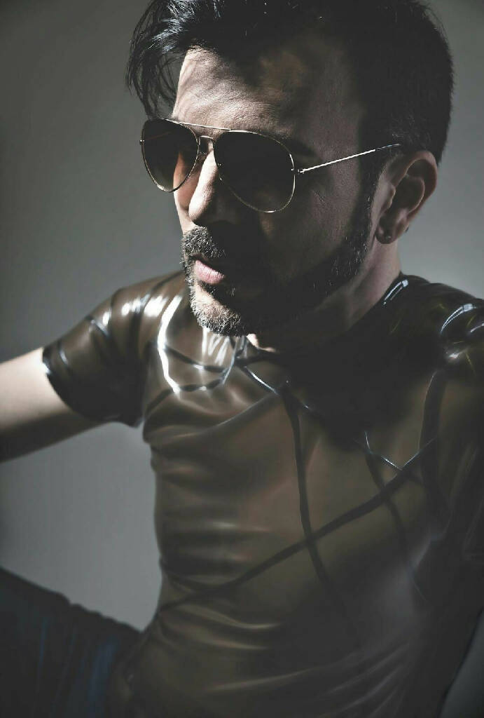 Patterned Latex T-Shirt Crossfade
