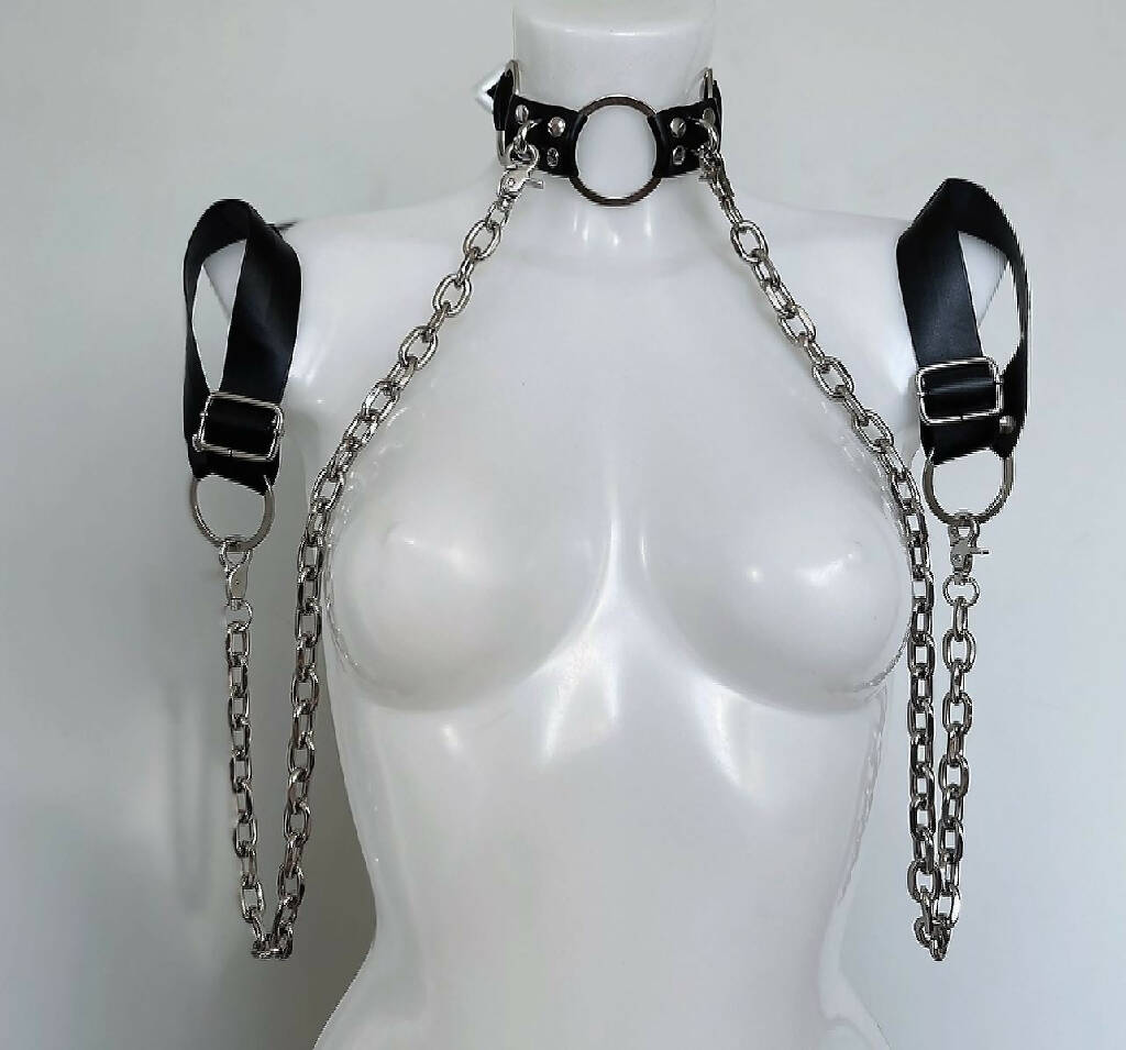 ROX STAR harness, choker and belt set
