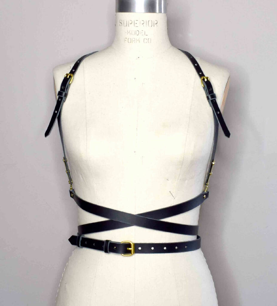 Nymph Wrapped Leather Harness