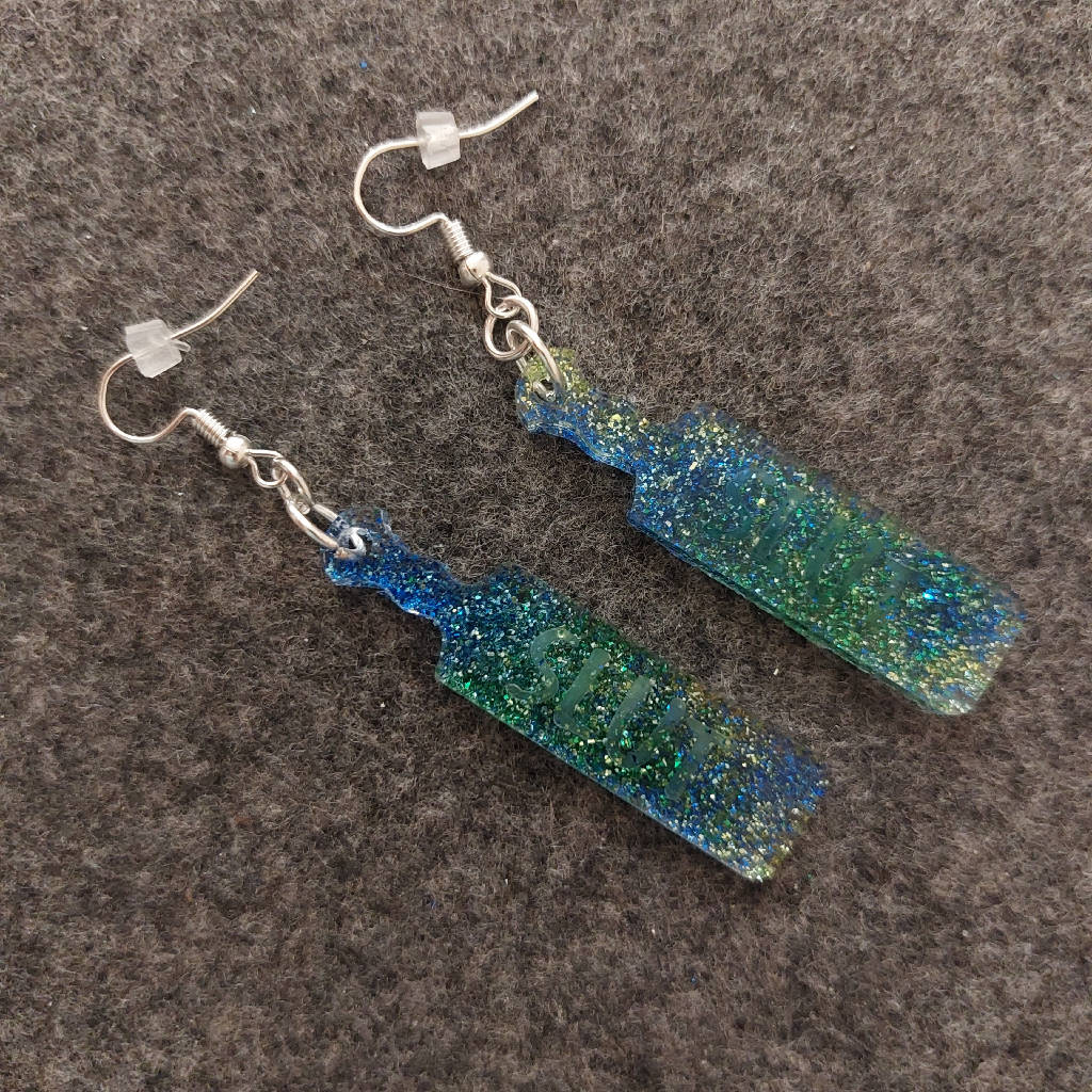 Slut Word Paddle Earrings