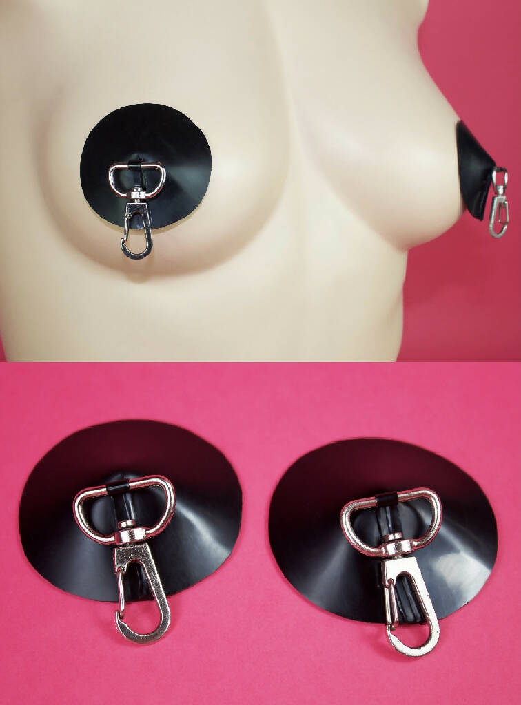 ROUND LATEX NIPPLE PASTIES (SWIVEL CLASPS)
