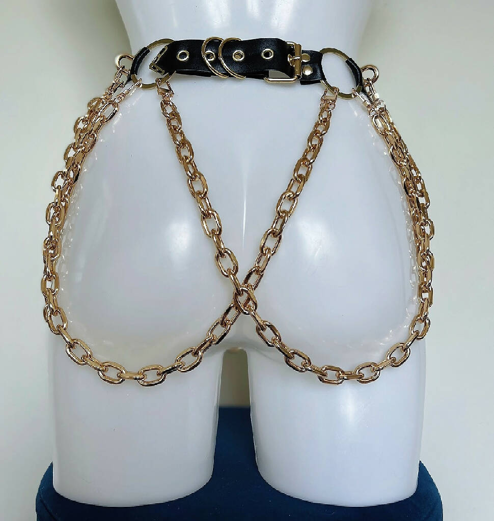 ROX STAR harness, choker and belt set