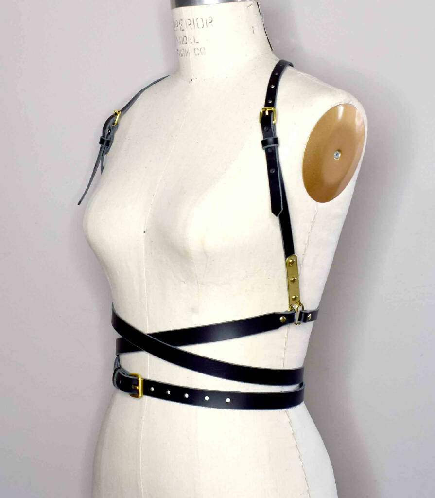 Nymph Wrapped Leather Harness