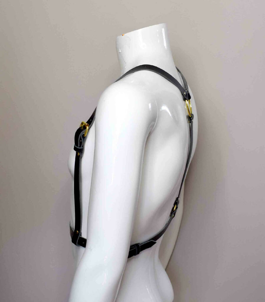 Jay Men's Simple Leather Chest Harness