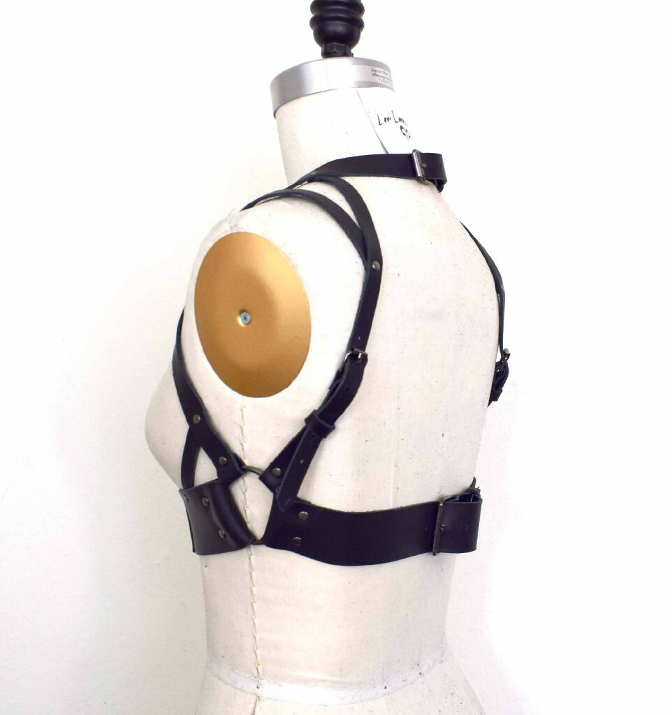 Ostara in Winter Under Bust Leather Bra