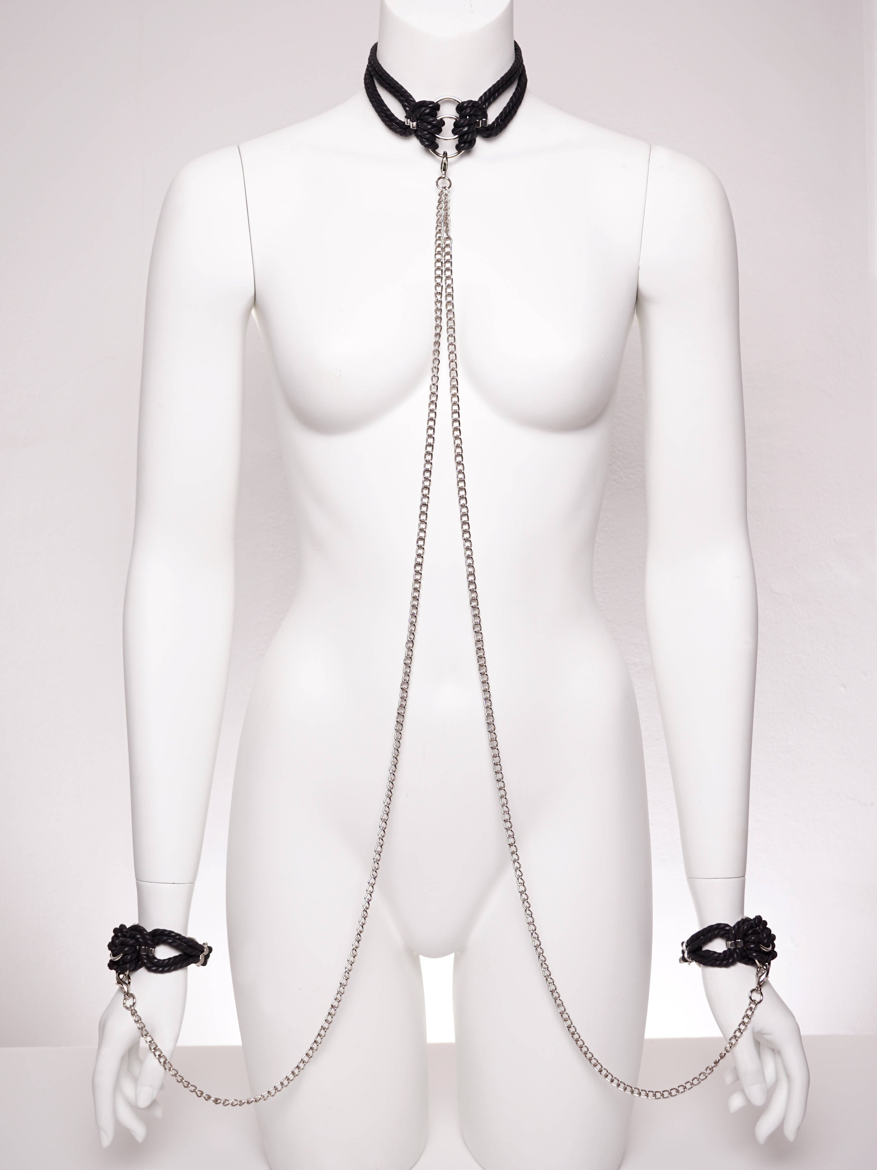 ORI' CHOKER & CUFF SET *BLACK*