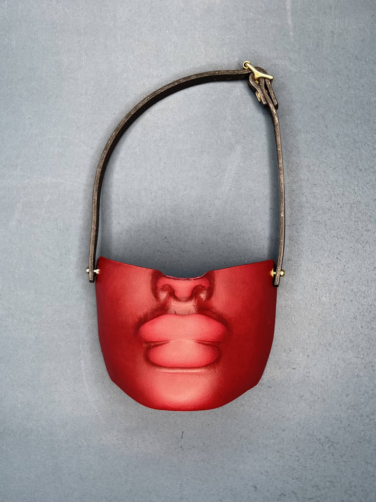 Femme Fatale Pressed Leather Mask