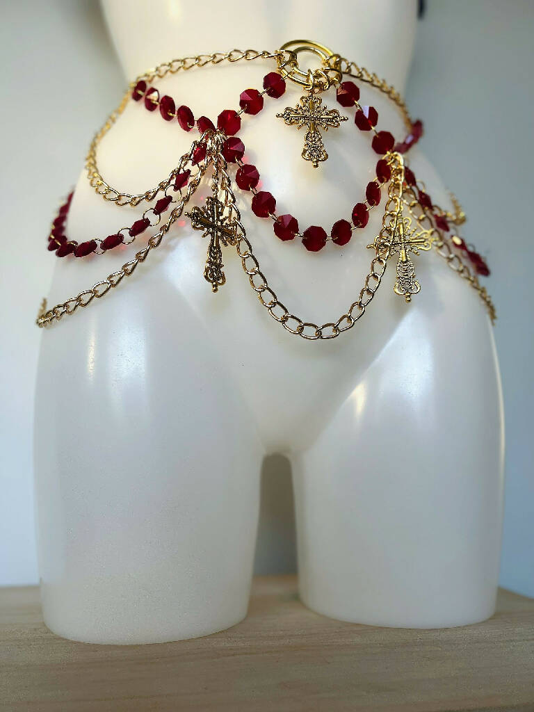 Magdalene crystal belt