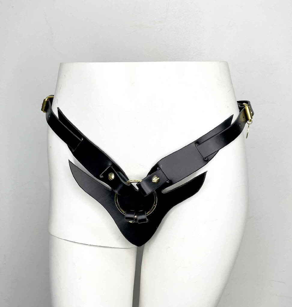 Seraphim Leather Strap On Harness