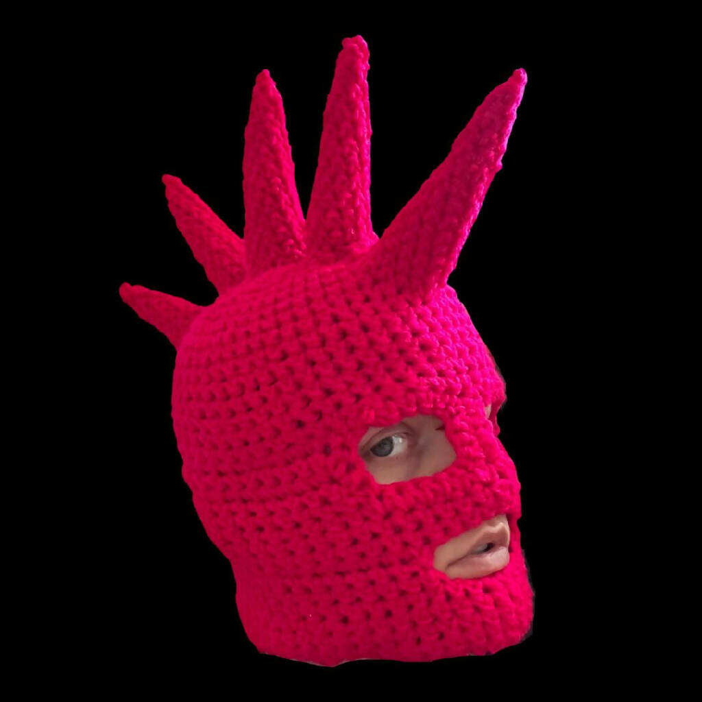 Hot Pink Punk Mask