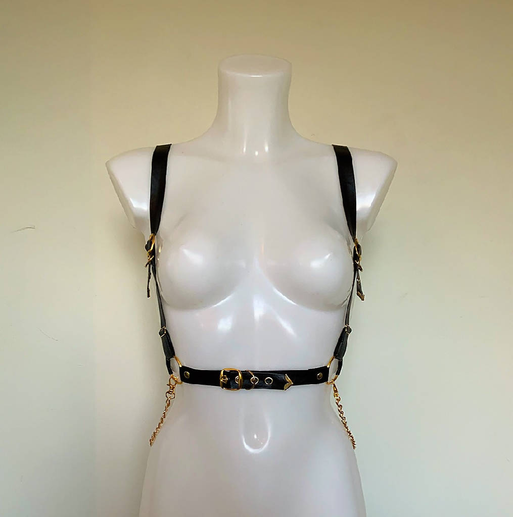 Jade Vegan Leather Belt Harness